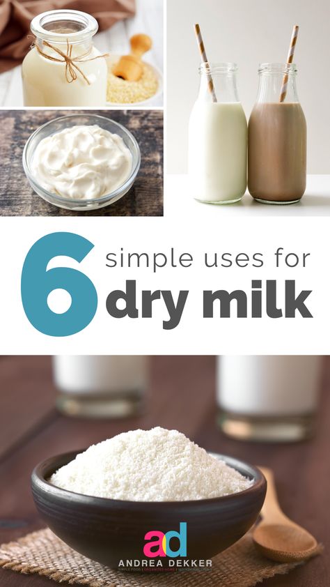 Uses For Dry Milk, Nonfat Dry Milk Recipes, Nonfat Dry Milk Uses, Dried Milk Recipes, Recipes With Dry Milk, Uses For Powdered Milk, Dry Milk Powder Recipes, Powdered Milk Uses, Recipes With Powdered Milk