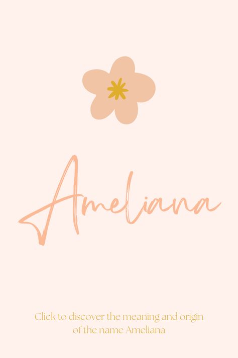 Discover the meaning and origin of the name Ameliana. Brianna Name Meaning, Godly Names, Amelia Name Meaning, Bible Baby Names, Baby Remembrance, Names With Nicknames, Meaning Of Your Name, Baby Name Meaning