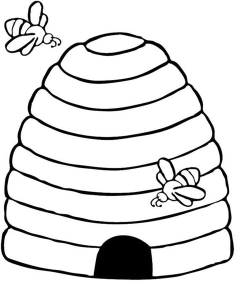 Beehive Printable, Bee Coloring, Bee Template, Bee Themed Classroom, Bee Activities, Bee Classroom, Bee Printables, Bee Coloring Pages, Spring Coloring Pages