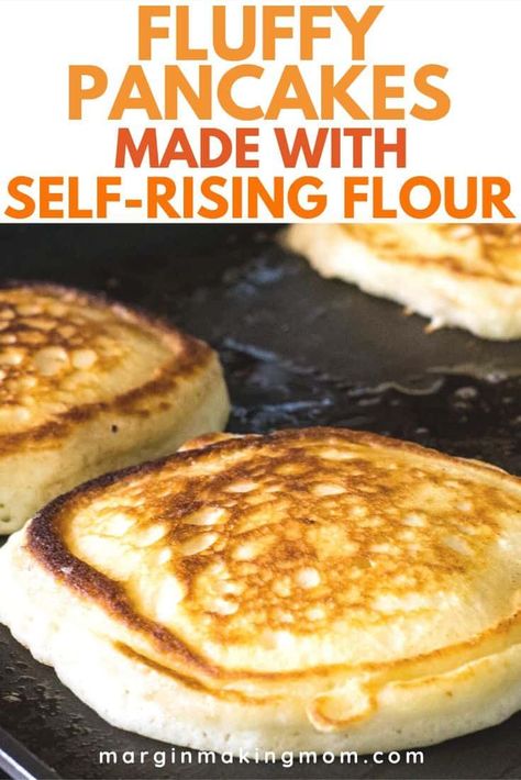 Pancake Recipe Easy Self Rising Flour, Homemade Pancake Recipe With Self Rising Flour, Bread Flour Pancake Recipe, Pancakes Recipe Self Rising Flour, How To Make Pancakes With Flour, Self Raising Flour Pancakes, Recipes With Self Raising Flour, Homemade Pancakes With Self Rising Flour, Self Rising Pancakes Recipe