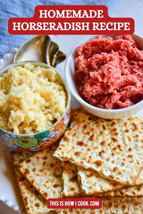 Want to know how to make homemade horseradish that is extra hot? I love this horseradish recipe because it is so simple and so good! #HorseradishRecipes #HowToMakeHorseradish #HowToMakeHomemadeHorseradish How To Make Horseradish, Homemade Horseradish, Horseradish Recipes, Chopped Liver, Waffle Cake, Potato Vegetable, Homemade Marinara, How To Make Homemade, Simple Recipe