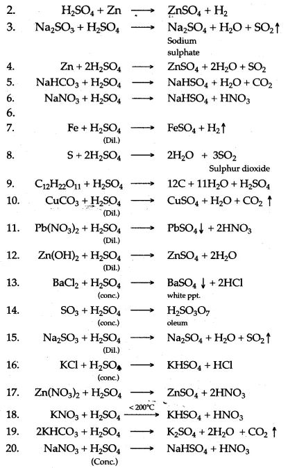 ICSE Solutions for Class 10 Chemistry - Sulphuric Acid - A Plus Topper Icse Class 10 Physics, Icse Class 10 Chemistry Notes, Icse Class 10 Biology Notes, Science Formulas Chemistry Class 10, Chemistry For Beginners, Physics Formulas Class 10, Science Formulas Chemistry, Class 10 Chemistry Notes, Class 10 Science Notes Chemistry