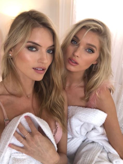 Josephine Skriver & Martha Hunt Elsa Pictures, Martha Hunt, Long Silky Hair, Elsa Hosk, Silky Hair, Pretty And Cute, Celebrity Pictures, Dolce & Gabbana, Lilly Pulitzer