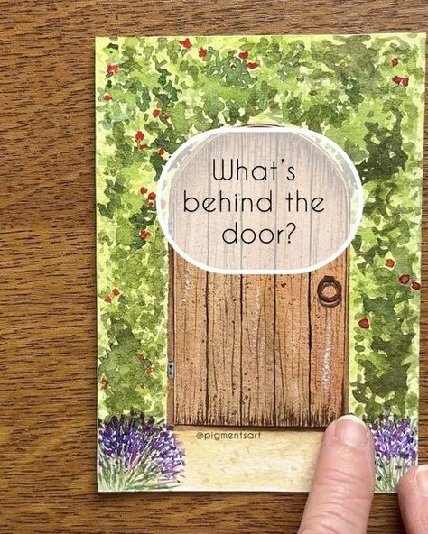 Pigments Art on Instagram: "Whenever I paint a door, I wonder ‘what’s behind it?’. No more wondering when it comes to this door 🌳🌷🌼
Swipe for photos 👉🏻
.
Paper: @st.cuthberts.mill Bockingford 300gsm 
Paint: @winsorandnewton
Brushes: @princetonbrush
.
.
.
#watercolorart #watercolorreels #watercolorpainting #gardenlove #watercolorflowers #flowerpainting #flowerpaintings #olddoors #doorlovers #watercoloring #pigmentsart #watercolourflorals #flowergarden #painteveryday #instapainting #smallpainting #sensorygarden #garden #watercolorlove #watercolorlover #artdaily #inspiredbyflowers #inspiredbynature #gardenpath #aquarelle #watercolorsketch #weloveillustration #papercrafts #cardmaking #artideas" Paint A Door, 2d Painting, Watercolor Landscapes, Acrylic Painting Lessons, Watercolor Flower Art, Watercolor Paintings Tutorials, Easy Watercolor, Painting Lessons, Watercolor Sketch