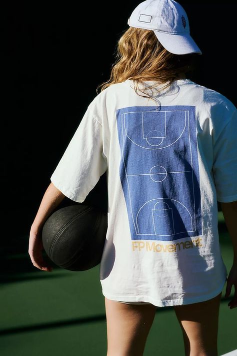 FP Movement Court Boyfriend Tee | Free People Check out our gallery of creative t-shirt designs, featuring unique styles and inspired graphics. Ideal for inspiring your next project! Tennis Tee Shirts, Sport Shirt Design, Tennis Shirt, Graphic Ideas, Pickle Ball, Retro Graphic Tees, Tennis Shirts, Retro Brand, Trendy Graphic Tees