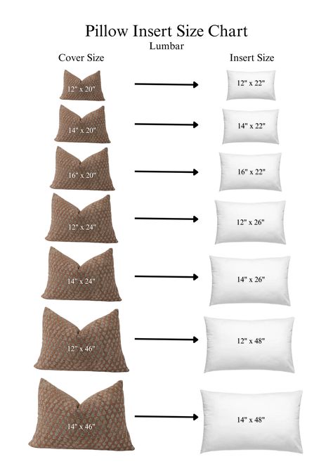 Our Down feather inserts are comfy and made to fit our pillow covers perfectly 95% Feather 5% Down Filled with 95% feather 5% Down Made in USA For the best fit and fullness, we recommend the following pillow insert sizes for our pillow covers: 14" x 20" Pillow Cover → 14" x 22" Pillow Insert 12" x 20" Pillow Cover → 12" x 22" Pillow Insert 12" x 24" Pillow Cover → 12" x 26" Pillow Insert 14" x 24" Pillow Cover → 14" x 26" Pillow Insert 16" x 20" Pillow Cover → 16" x 22" Pillow Insert Luxurious H Gray Pillow Combinations, Earthy Throw Pillow Combinations, Sectional Pillow Arrangement, Couch Pillow Arrangement, Bedroom Pillows Arrangement, Bed Pillow Arrangement, Pillow Sizes Chart, Pillow Size Guide, Backyard Dinner