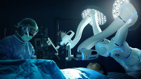 Advanced sensors and sophisticated AI power intuitive robotic assistant. Medical Robots, Surgical Robots, Animals And Their Homes, Types Of Robots, Robotic Surgery, System Architecture, Social Care, Medical Technology, Healthcare Industry