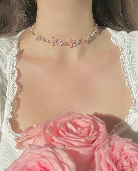 Korean Necklace, Neck Pieces Jewelry, Princess Fairy, Pretty Jewelry Necklaces, Princess Necklace, Angel Necklace, Girly Accessories, Choker Style, Fancy Jewelry