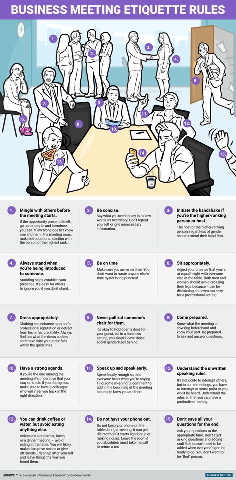 Business meeting etiquette. Oh boy I've been to so many meetings where I have needed this!! Meeting Etiquette, Professional Etiquette, Etiquette Rules, Business Etiquette, Corporate Baddie, Dining Etiquette, Smart Work, Etiquette And Manners, Speaking Activities