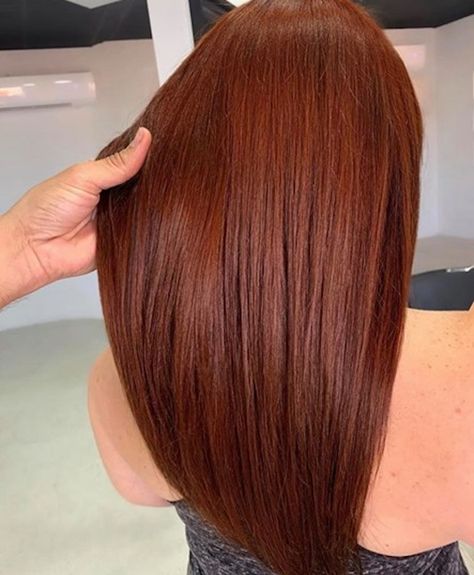 The Absolute Best Brown Hair Colors To Try in Winter 2020 Light Red Brown Hair Color Auburn, Reddish Copper Hair, Brown Red Copper Hair Color, Redish Brown Hair, Reddish Brown Hair Color, Auburn Red Hair, Hair Colors To Try, Copper Brown Hair, Red Balayage Hair