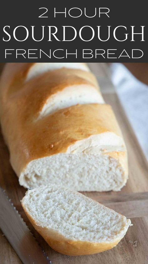 How to make amazing sourdough French bread using an active starter or sourdough discard. This bread is amazing and can be made in no time. Sourdough French Bread, Toast Garlic Bread, Dough Starter Recipe, Easy Sourdough Bread Recipe, Recipe Using Sourdough Starter, Discard Recipe, Sourdough Bread Starter, Sourdough Recipe, Sourdough Starter Discard Recipe