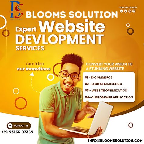 www.bloomssolution.com #marketing #media #social #seo #socialmediacoach #socialmediacontent #socialmediamarketingagency #socialmediastrategist #socialmediainfluencer #socialmediatipsforbusiness #socialmediamanageritalia #socialmediamarketingstrategies #socialmediachallenge #socialmediamarketingplan Social Media Strategist, Social Media Marketing Plan, Website Optimization, Website Development Services, Social Media Marketing Agency, Custom Website Design, Website Development Company, Website Design Services, Web Development Company