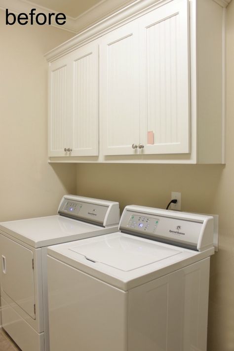 laundry room before and inspiration Outside Laundry Room, Speed Queen Washer, Laundry Room Appliances, Laundry Room Decorating, Small Utility Room, Laundry Room Ideas Small Space, Small Laundry Room Makeover, Speed Queen, Laundry Room Lighting