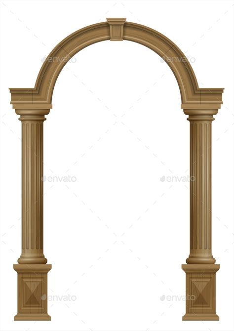 Arch Wooden Design, Pilar Design Columns, Door Arch Design, Pilar Design, Pillar Arch, Door Portal, Arch Column, Columns Interior, Door Arch