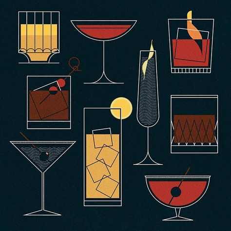 Nick Matej Cocktail Illustration, Cocktail Book, Cocktail Art, Cleveland Ohio, Bird Illustration, Freelance Illustrator, Menu Design, Food Illustrations, Magazine Design