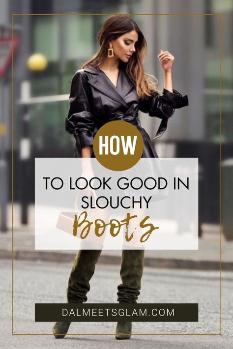 How to look good in slouchy boots | Slouchy Boots | Slouchy Boots Outfit |Boots For Women | Boots Outfit #boots #bootsoutfitforwomen How To Style Slouchy Boots, Slouchy Boots Outfit Jeans, Knee High Slouchy Boots Outfit, How To Wear Slouchy Boots, Slouchy Suede Boots Outfit, Slouchy Knee High Boots Outfits, Black Slouchy Boots Outfit, Knee High Boots With Jeans, Slouch Boots Outfit