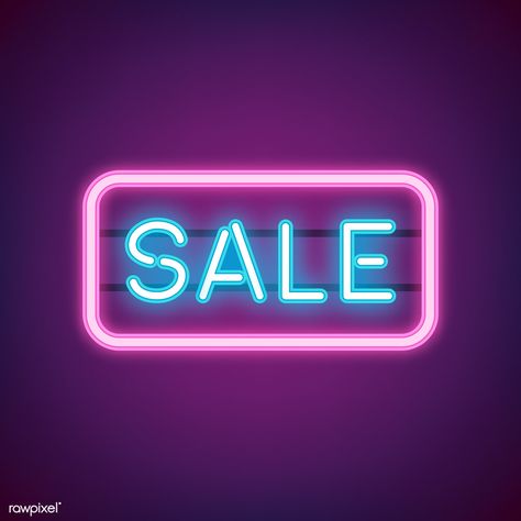 Blue sale neon sign vector | free image by rawpixel.com / NingZk V. Typography Logos, Alphabet Capital Letters, Pink Neon Lights, Typography Design Quotes, Quotes Typography, Web Design Resources, Neon Logo, Wallpaper Iphone Neon, Letter Vector