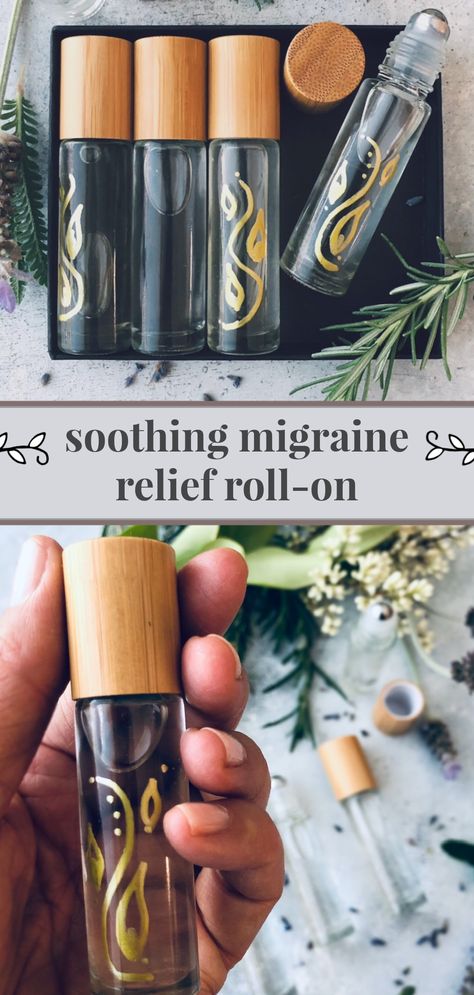 A beautifully aromatic and deeply soothing 5% dilution blend of essential oils to help relieve tension headaches, migraine and nausea while supporting calm and grounding. Essential Oil For Migraine, Tension Migraine, Oils For Migraines, Relieve Tension Headache, Essential Oils For Migraines, Tension Relief, Natural Healing Remedies, Ice Packs, Frankincense Oil