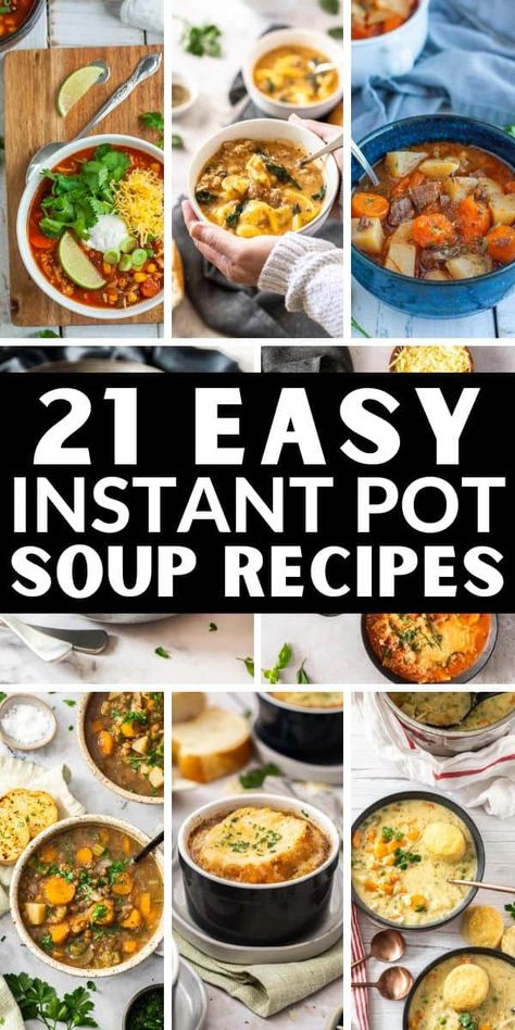 Easy Instant Pot Soup Recipes For Beginners, Easy Instant Soup Recipes, Insta Soup Recipes, Soup Recipes For Instant Pot, Soup Instapot Recipes, Instant Pot Wedding Soup, Instagram Pot Soup Recipes, Quick Instant Pot Soup Recipes, The Best Instant Pot Recipes