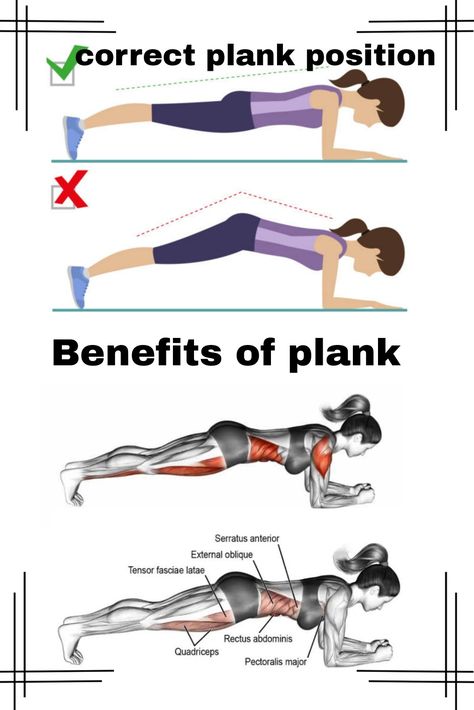 Engage your core and transform your fitness routine with the Plank Exercise! Strengthen your core muscles, improve posture, and enhance overall stability. Discover the amazing benefits of this simple yet effective workout. Get ready to rock your fitness goals! #PlankExercise #CoreStrength #FitnessGoals Benefits Of Planking, Benefits Of Planks For Women, Plank Posture, Plank Workout Benefits, Plank Benefits, Posture Workout, Plank Exercise, Wait Loss, Gym At Home