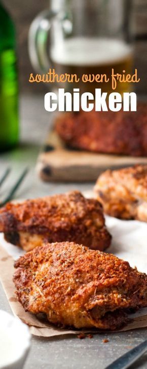 All the flavour and crunch of Southern fried chicken...but made a whole lot… Oven Fried Chicken Recipes, Baked Fried Chicken, Chicken Recipies, Chicken Appetizers, Oven Fried, Oven Fried Chicken, Southern Fried Chicken, Crispy Fried Chicken, Wine Club