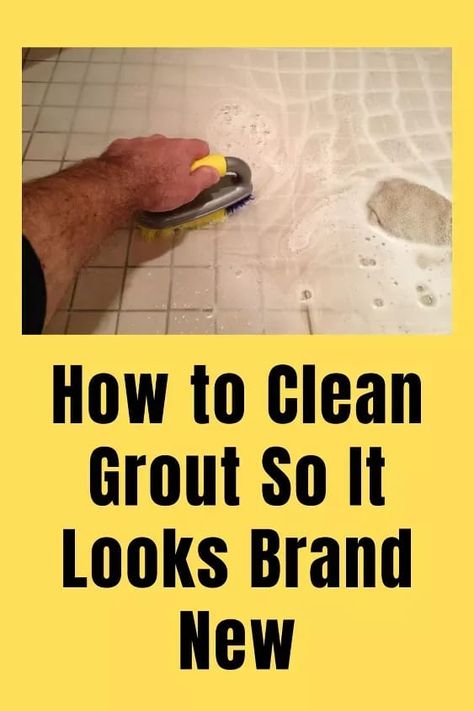 Grout needs special care since it is so porous. Here's how to clean grout the right way. Best Way To Clean Grout, Grout Cleaning Diy, How To Clean Grout, How To Clean Stone, Diy Grout, Shower Grout, Grout Stain, Clean Grout, Floor Grout