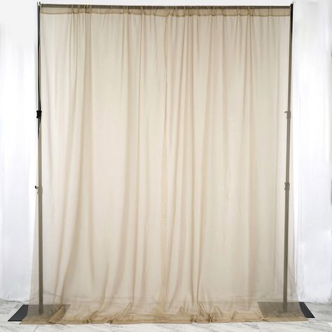 Chiffon Backdrop, Event Backdrops, Flame Test, Backdrop Ideas, Sheer Curtain Panels, Drape Panel, Bedroom Windows, Fabric Backdrop, Fire Retardant