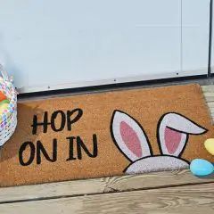 Easter Door Mat, Easter Doormat, Fall Tableware, Doormat Ideas, Whimsical Bunny, Rustic Easter Decor, Farmhouse Easter Decor, Fall Doormat, Holiday Throw Pillow