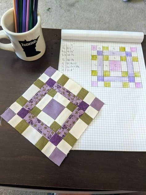 Quilt Sewing Room, Patchwork Quilting Designs, Patchwork Diy, Log Cabin Quilt Blocks, Quilt Square Patterns, Scrap Quilt Patterns, Easy Quilt Patterns, Patchwork Quilt Patterns, Strip Quilts