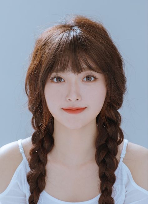 Korean Hairstyles & Fashion - Official Korean Fashion Korean Hairstyles, Brown Hair, Long Hair, Braids, Hairstyles, Hair, Plaits