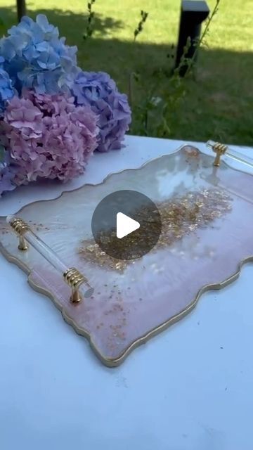 Nurhan Özçakır on Instagram: "Lux Epoxy Tray 🩷  #epoxyart #epoxytray #epoksitepsi #epoksimagnet" Epoxy Tray, Tray, On Instagram, Instagram