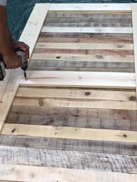 Making Rustic Doors, Diy Rustic Doors Interior, Pallet Doors Ideas, Outdoor Barn Doors, Bunkhouse Ideas, Barnwood Doors, Pallet Door, Pallet Deck, Rustic Doors Interior