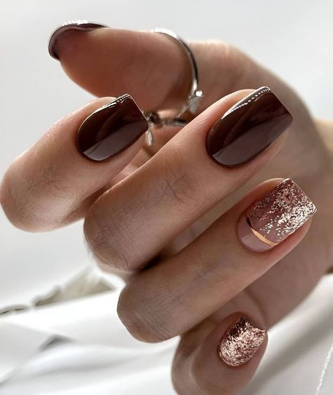 Spring Nail Designs 2023, Vampy Nails, Inspiration Nails, Spring Nail Designs, Minimal Nails, Spring Nail, Brown Nails, Chic Nails, Best Acrylic Nails