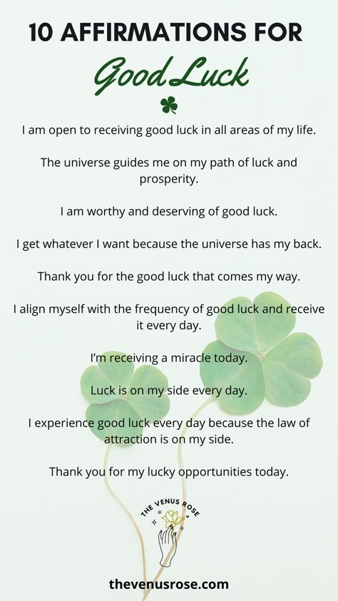 Good Luck Mantra, Good Luck Manifestation, Manifest Good Luck, Good Luck Affirmations, I Am Lucky Affirmation, Jade Affirmation, March Manifestation, Lucky Affirmations, Manifesting Luck