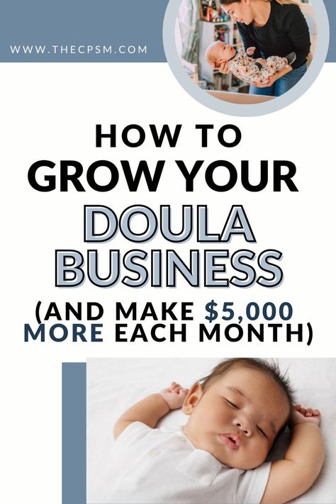 Are you a doula or interested in becoming a doula? If you want to maximize your earning potential as a doula, adding a sleep training certification is just the thing you need! Becoming a certified sleep consultant can grow your doula business and increase business profits. Expand your birthworker business today! postpartum doulas I doula life I becoming a doula I doula business marketing I how to become a sleep cosultant I sleep consultant business Postpartum Doula Business, Doula Certification, Becoming A Doula, Doula Care, Doula Training, Doula Business, Childcare Business, Doula Services, Pregnancy Labor