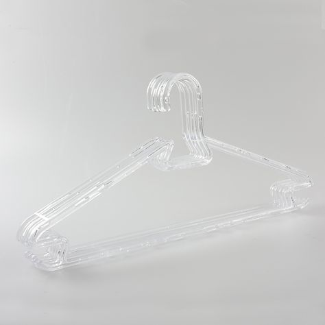 Clear Plastic Clothing Hanger Economy Plastic Transparent Hanger-Lindon Co., Ltd Clear Hangers, Plastic Hangers, Clothes Hanger, Italian Design, Engagement Rings, Glass, Clothes