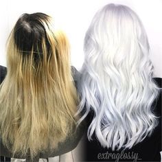 White Ombre Hair, Ice Blonde Hair, Beige Blond, Icy Blonde Hair, White Hair Color, White Blonde Hair, Ice Blonde, Really Short Hair, Hair White