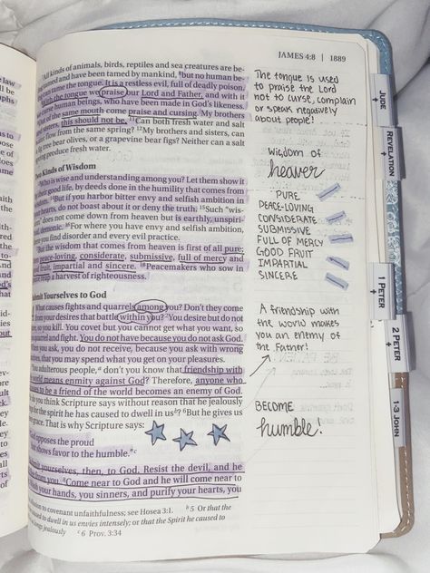 Bible Side Notes, New Testament Journaling Ideas, Annotate Bible, James 1 Bible Journaling, James 3 Bible Journaling, James 4 Bible Journaling, James 2 Bible Journaling, James Bible Study Notes, James Bible Journaling