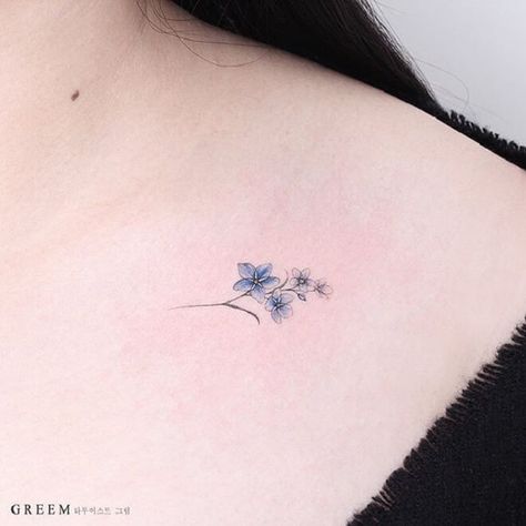 Forget Me Not Heart Tattoo, Tiny Forget Me Not Tattoo, Small Forget Me Not Tattoo, Tattoo Forget-me-nots, Forget Me Not Tattoo Black And White, Forget Me Not Tattoo Memorial, Forget Me Not Flowers Tatoos, Forget Me Not Tattoos, Forgetmenot Tattoo