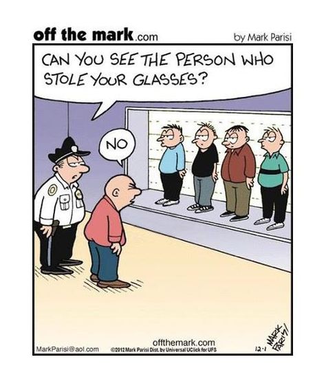 Funny Optometry Memes, Glasses Funny Quotes, Glasses Jokes, Optometry Humor, Eye Jokes, Mark Parisi, Optometry Office, Off The Mark, Doctor Humor