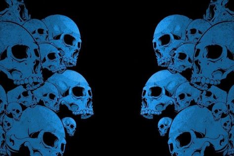 Pink Skull Wallpaper, Skull Wallpapers, Black Skulls Wallpaper, Background Home, Dark Blue Wallpaper, Skull Pictures, Blue Skulls, Wallpaper Dekstop, Skull Artwork