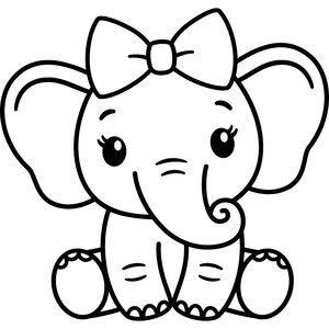 Airplane Sketch, Elephant Outline, Elephant Coloring Page, Elephant Face, Idee Cricut, 자수 디자인, Cute Elephant, Silhouette Design Store, Cute Easy Drawings