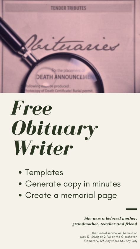 How To Write Obituary, How To Write An Obituary, Obituary Template Free Printable, Obituary Template Examples, Obituary Ideas Templates, Obituary Examples, Writing An Obituary, Write An Obituary, Obituary Ideas