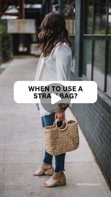 Wondering when to use a straw bag? 🌾✨

 In this reel, I’ll show you the perfect occasions and stylish outfit ideas to match! From casual beach days to chic summer outings, discover how a straw bag can elevate your look effortlessly. 

Watch now for your new favorite accessory inspiration! 

#strawbag #summerfashion #styleinspo #strawbags #summeroutfit Rattan Bag Outfit, Straw Bag Outfit, Night Time Outfits, Rattan Bag, Straw Bags, Stylish Outfit, Elevate Your Look, Woven Bag, Beach Days