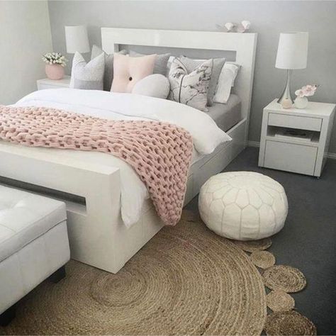 Awesome "bedroom ideas master" information is readily available on our site. Take a look and you wont be sorry you did. #bedroomideasmaster Nana Bedroom, Gray And Pink Bedroom, Rose Gold Bedroom Decor, Dusty Pink Bedroom, Blush Pink Bedroom, Rose Gold Bedroom, Rose Bedroom, Gold Bedroom Decor, Pink Bedroom Ideas