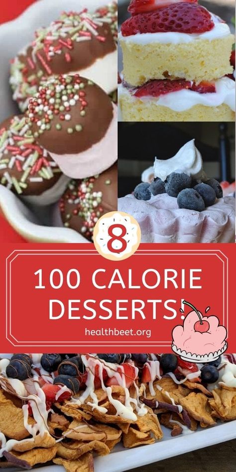 Low Calorie Christmas, Low Calorie Desserts Easy, 100 Calorie Desserts, Healthy Desserts Under 100 Calories, Health Beet, Low Cal Desserts, Low Calorie Cookies, Low Calorie Cake, Low Cal Dessert