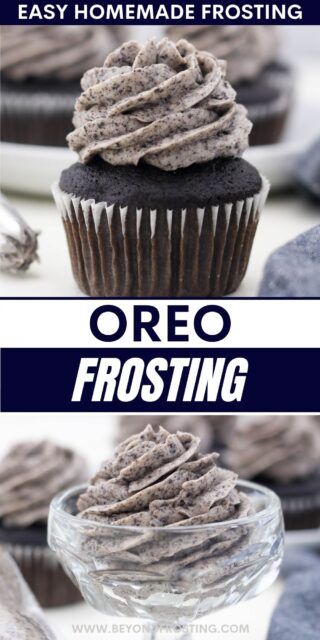 Easy Oreo Frosting Recipe - Whipped Buttercream Frosting Cookie And Cream Icing, Oreo Icing, Frost Cupcakes, Cookies And Cream Frosting, Cake Drip, Cookie And Cream Cupcakes, Baking Therapy, Oreo Frosting, Crushed Oreo