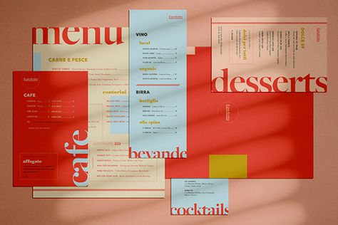 Il Preferito - Italian Restaurant Menu on Behance Menu Design Layout, Bar Restaurant Design, Small Restaurant Design, Architecture Restaurant, Menu Design Inspiration, Cafe Menu Design, Menue Design, Menu Layout, Design Café