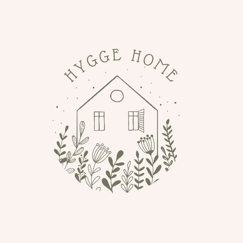 Hygge Drawing Ideas, Cosy Logo Design, Hygge Logo Design, Hygge Phone Wallpaper, Hygge Tattoo Ideas, Hygge Drawing, Hygge Doodles, Hygge Tattoo, Hygge Illustration