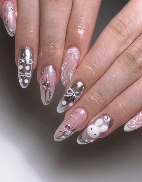 ʚ kimi ɞ on X: "miffy nails https://t.co/9GfVmeR8eW" / X Nails Gel Korean, Nail Art Drawing Designs, Nail Korean, Miffy Nails Short, Korean Pink Nails, Miffy Inspired Nails, Miffy Nails Aesthetic, Miffy Nail Art, Winter Sanrio Nails